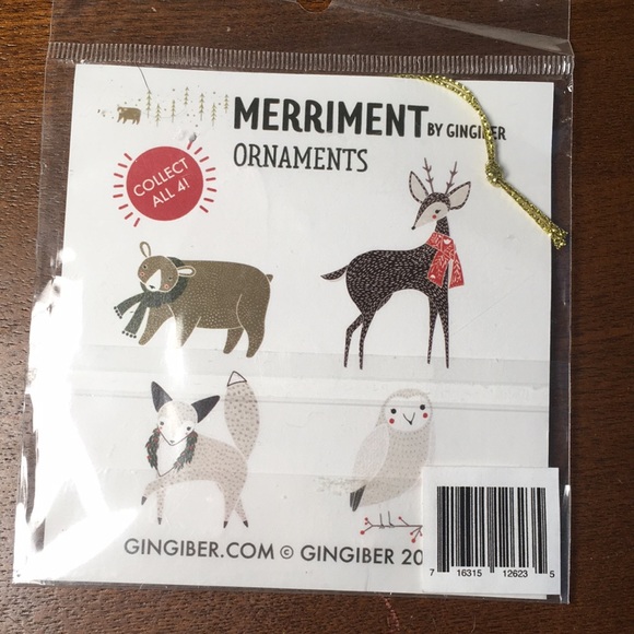 Gingiber Enamel Fox Ornament - Picture 4 of 6